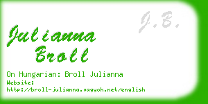 julianna broll business card